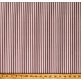 thumbnail image 1 of Ticking Stripe Dark Red Stripes on Natural 56" Wide Cotton Home Decor Fabric by the Yard (2105R-10E), 1 of 1