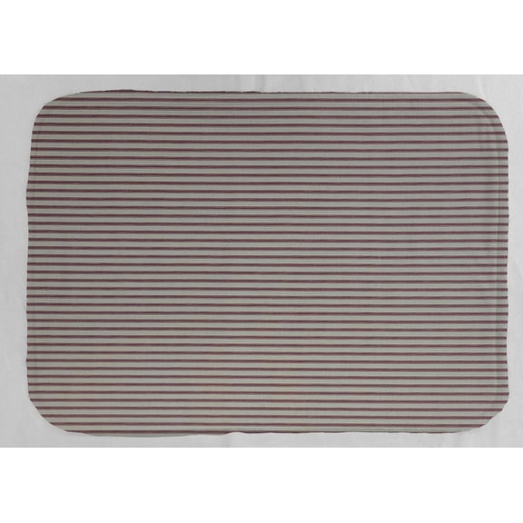 Ticking Stripe Dish Drying Mat by Penny's Needful Things (Terrycloth Color: Off White) (Red)