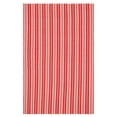 thumbnail image 1 of Ticking Stripe Red/Ivory Handwoven Indoor/Outdoor Rug, 6' x 9', 1 of 6