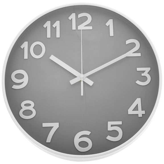 Ticking Wall Clock Stylish Clock 30x30x4.5cm White
