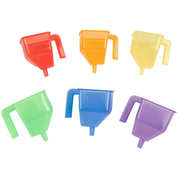 Tickit Translucent Funnels, 6 Count
