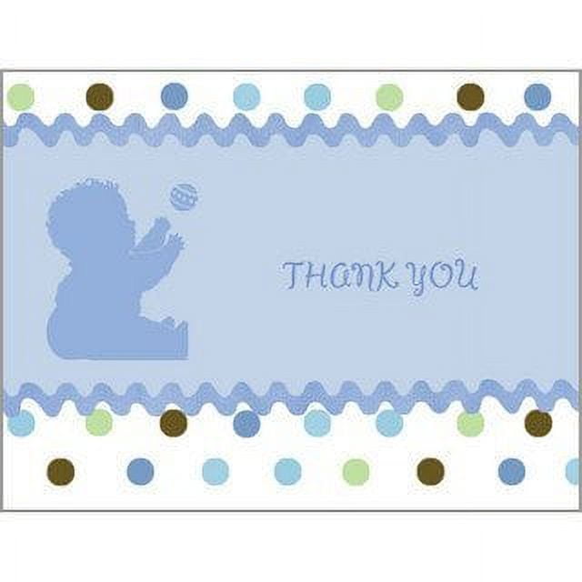 Tickle Blue Baby Thankyou Notes 8Pkg - Walmart.com