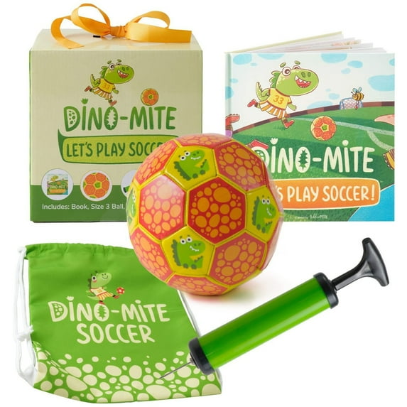 Tickle & Main Dino-Mite - Let's Play Soccer Gift Set, Toddler