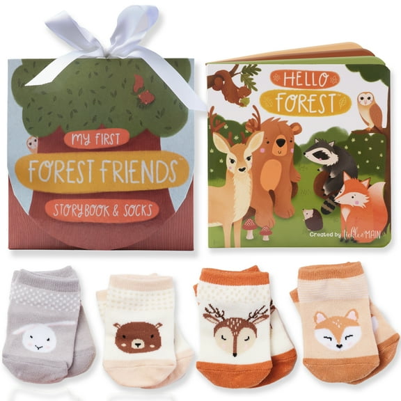Tickle & Main Forest Friends 5-Piece Gift Set for Infants 0-12 Months,