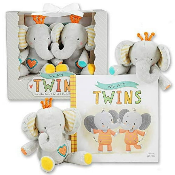 Tickle & Main, Plush Elephant Rattles for Boys and Girls. Perfect for Newborn Infant - Baby Shower - Toddler Birthday - Christm