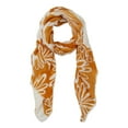 thumbnail image 1 of Tickled Pink Women's Flower Power Lightweight Fabric Scarf - Golden Amber 70x31, 1 of 2