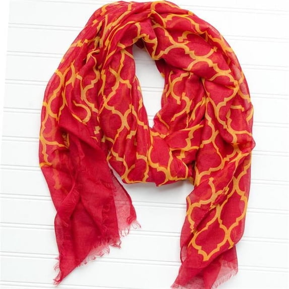 Tickled Pink Women's Geometric Print - Crimson/Old Gold