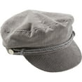 thumbnail image 1 of Contemporary Home Living 10" Gray Tickled Pink Newsboy Cap, 1 of 2
