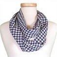 thumbnail image 1 of Tickled Pink Women's Lightweight Houndstooth Infinity Scarf, Blue, 1 of 2