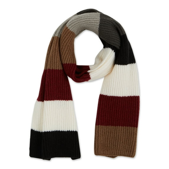 Tickled Pink Women's McCallister Acrylic Multi-Color Oblong Scarf Dark Measures 69 x 12.5