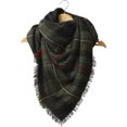 thumbnail image 1 of Tickled Pink Women's Plaid Blanket Scarf, 55 x 55, 100% Acrylic, Multiple Colors, 1 of 1