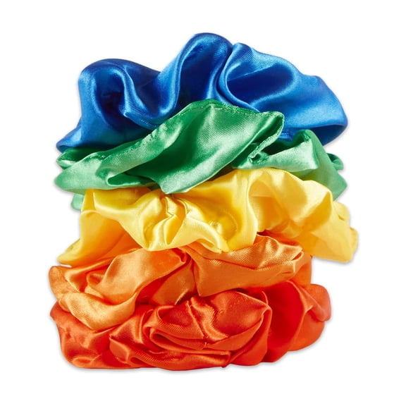 Tickled Pink Women's Satin Scrunchie Rainbow