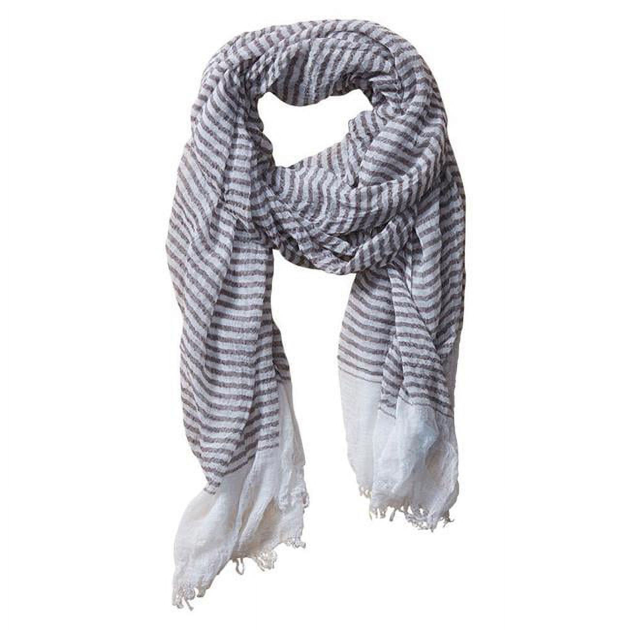 Tickled Pink Women's Tiny Stripe Insect Shield Scarf Brown