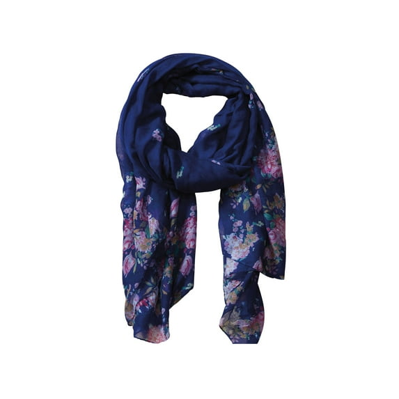 Tickled Pink Womens Insect Shield Bug Repelling Scarves - Navy Pest Guard Wrap