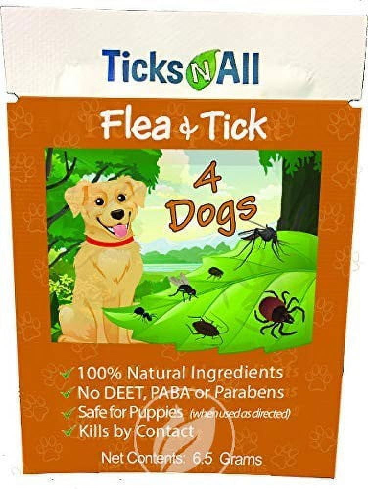 TicksNAll, Flea & Tick 4 Dogs Wipe (25 cnt.)