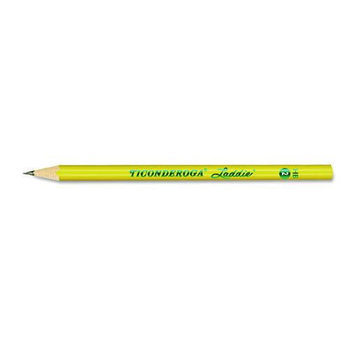 Ticonderoga Laddie Woodcase Pencil, Hb (#2), Black Lead, Yellow Barrel, Dozen | Bundle of 10