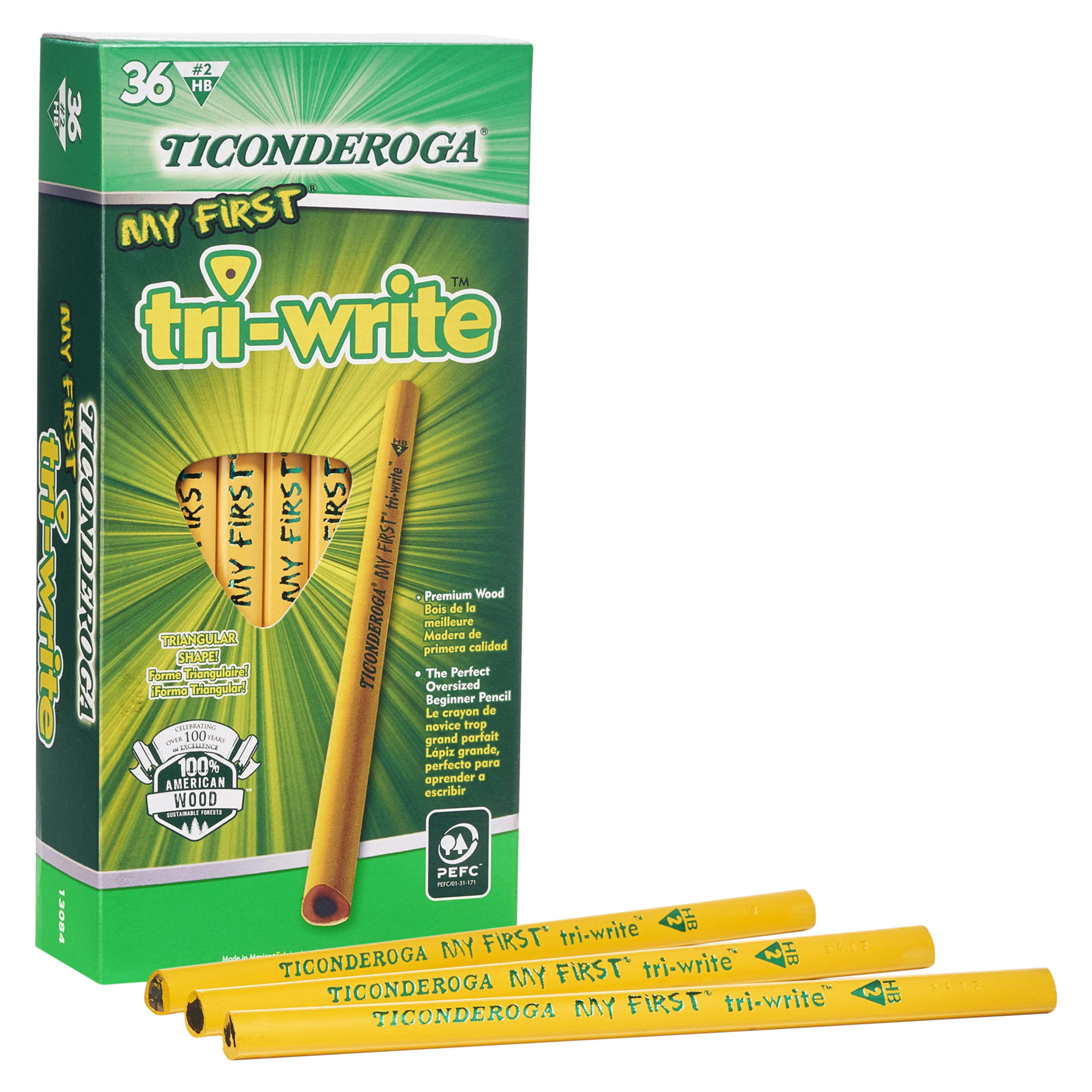 Ticonderoga My First TriWrite Primary Size No. 2 Pencils without