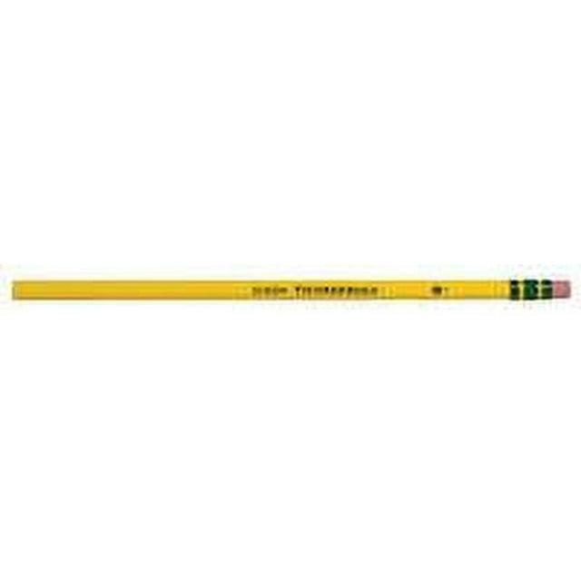 Ticonderoga Pencil, No 2.5 Medium Tip, Yellow, Pack of 12
