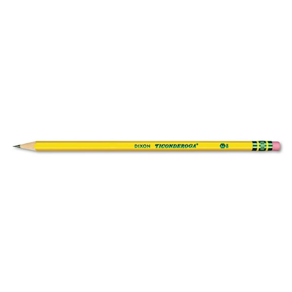 Ticonderoga Pre-Sharpened Pencil, HB, #2, Yellow, Dozen