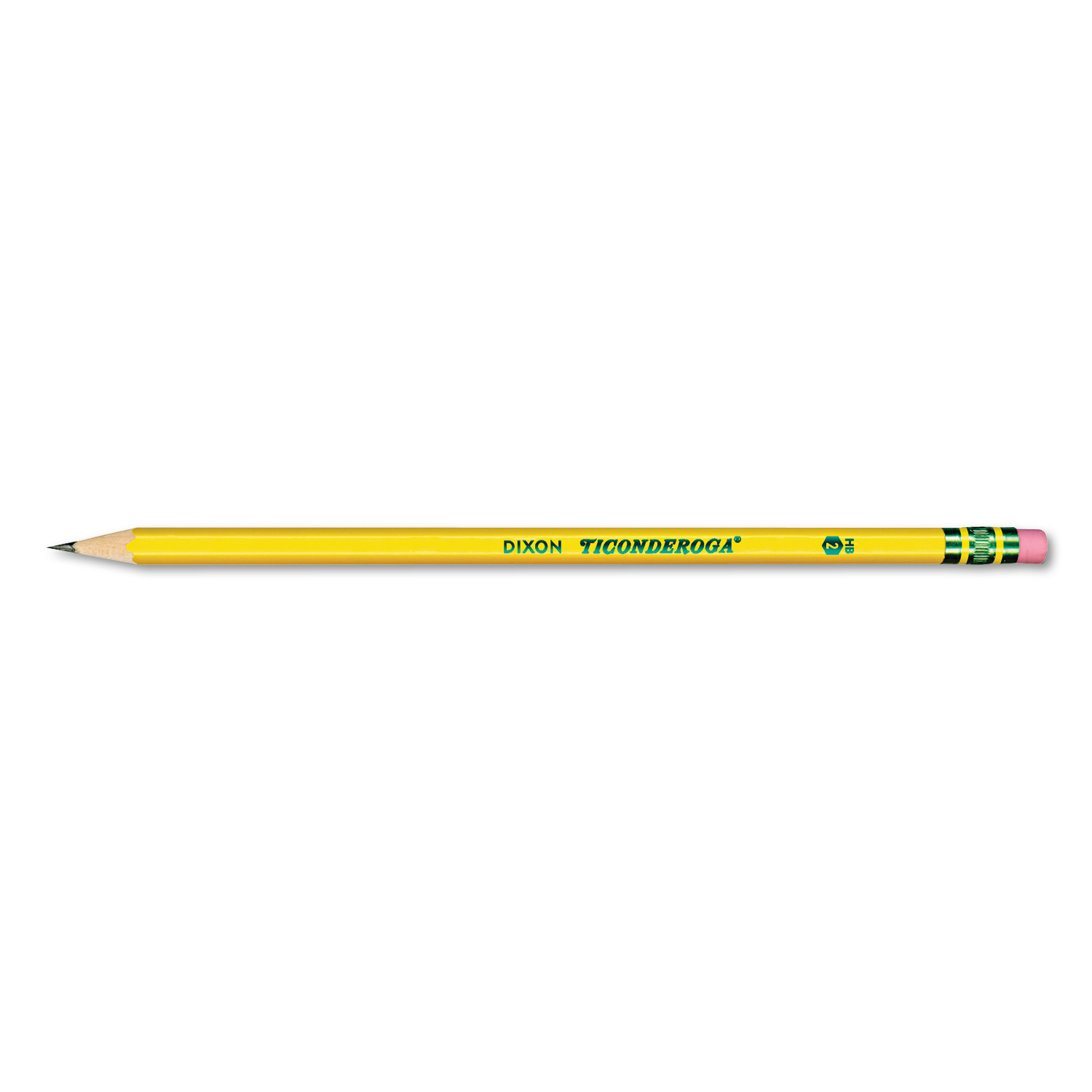Ticonderoga Pre-Sharpened Pencil, HB, #2, Yellow, Dozen - image 1 of 2