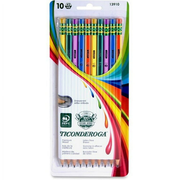 Ticonderoga Pre-Sharpened No. 2 Pencils - #2 Lead - Wood Barrel - 10 / Pack Ticonderoga Pre-Sharpened No. 2 Pencils - #2 Lead - Wood Barrel - 10 / Pack