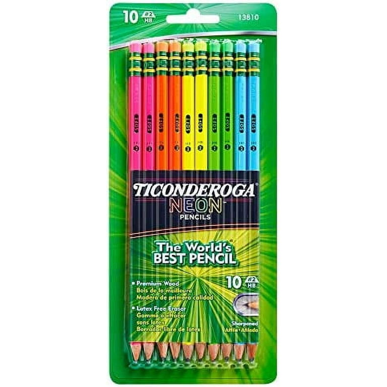  Ticonderoga Wood-Cased Pencils, Pre-Sharpened, 2 HB