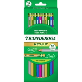 Dixon Ticonderoga Wood Cased Pencils 2 HB Soft Lead Yellow Pack Of 12