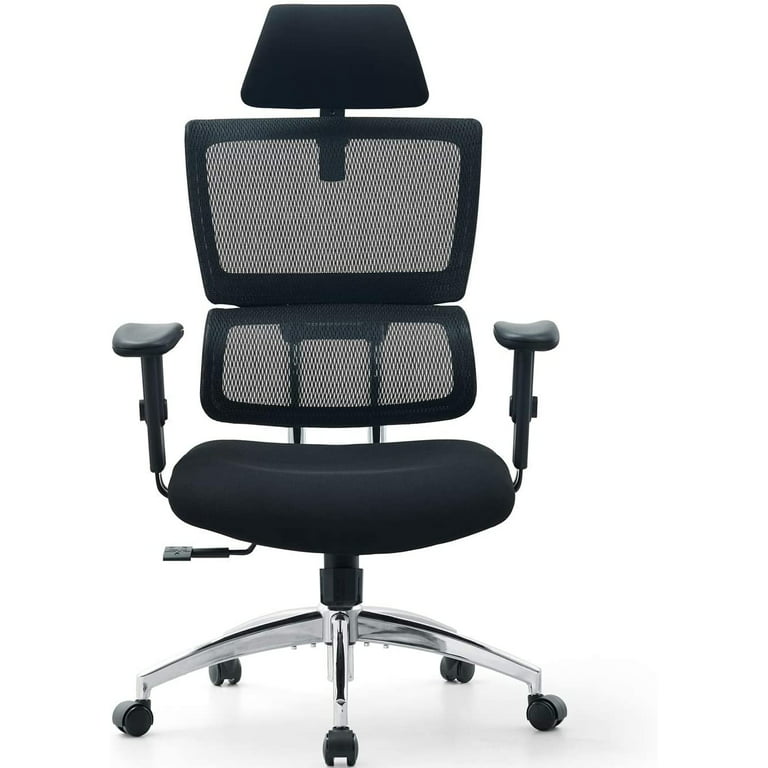 Ticova Ergonomic Office Chair with Adjustable Headrest, Armrest and Lumbar  Support - High Back Breathable Mesh Chair with Thick Shaping Foam Seat  Cushion - Reclinable Computer Desk Chair - 2024 reviews - Whydis