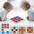 thumbnail image 1 of Tics Tac Toe Board Game, 5.8" Wood Classic Board Game, Family Wooden Tics Tac Toe Board Game, Table Top Living Room Decor, for Indoor Outdoor Party Holiday Christmas Gift, 1 of 7