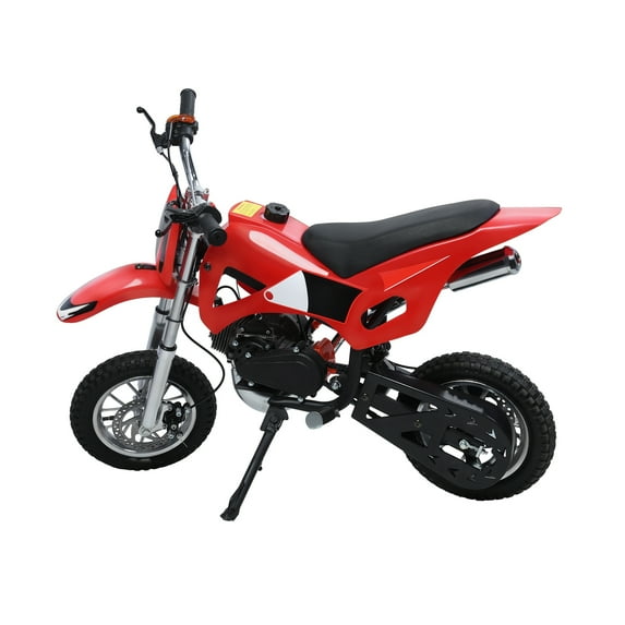TidBay 49cc 2-Stroke Kids Dirt Bike, Gas Power Motocross, Beach Off Road Mini Motorcycle, Children Pocket Motorbike with Disc Brakes