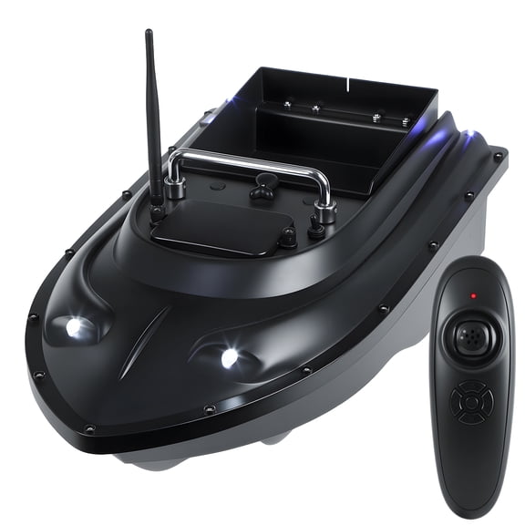 TidBay RC Bait Boat for Surf Fishing, 546-Yard Range Remote Control, 4.4lb Loading Capacity, Dual Motor, 13500mAh Battery, Fish Bait Boats with LED Light for Professional Fishing