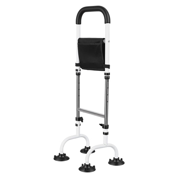 TidBay Stand Assist Aid for Elderly, Standing Aid Rail Bar, 5 Height Adjustments, Hip Knee Surgery Recovery Aid, Quad Cane Mobility Aid for Seniors Bathrooms Toilet Bedrooms