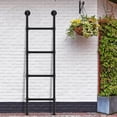 thumbnail image 1 of TidBay Wall Mounted Metal Ladder for Home, Four Step Ladder,  Basement Window Well Egress Exit Ladder, Heavy Duty Garden Wall Ladder for Attic Loft Dorm RV Deck, 330 lbs Load Bearing, 1 of 7