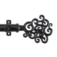 thumbnail image 1 of Tidal 13/16 inch Curtain Rod-Color:Black,Size:120-170", 1 of 2