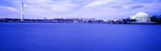 Tidal Basin Washington DC Canvas Art - Panoramic Images (36 x 12)