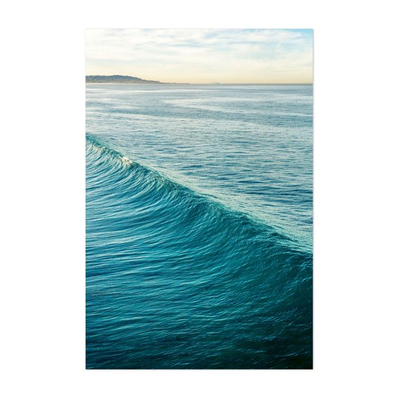 Tidal Harmony - San Diego California Photography Ocean Waves Seascape Coast Beach Minimalist Nature Unframed Wall Art Print 5 x 7 inches