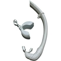 Tidal Sports Roll-up Snorkel for Freediving, Scuba Diving, and Snorkeling - White.
