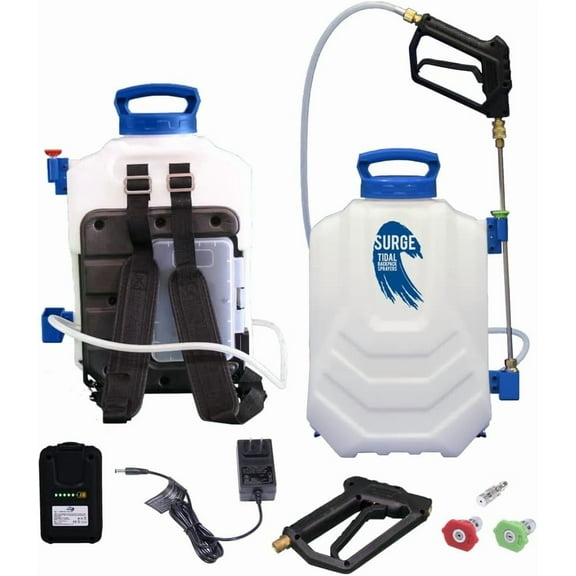 Tidal Surge 18-Volt Battery-Powered Backpack Sprayer - 4 US Gallons