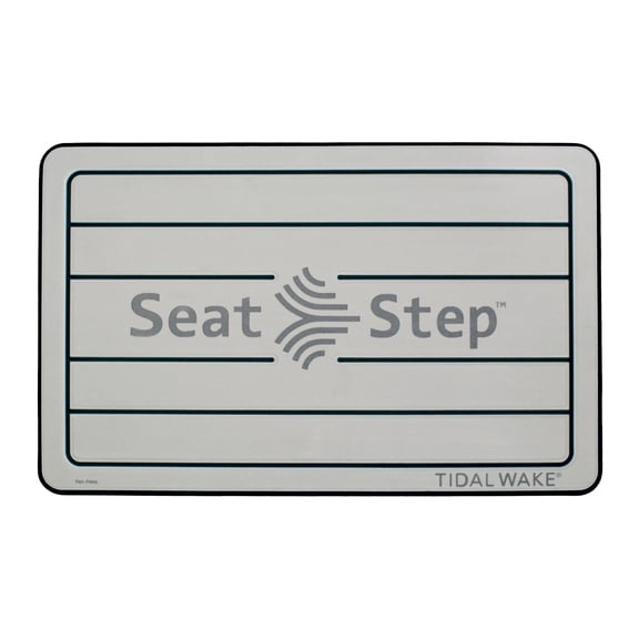 Tidal Wake Seat Step Marine Mat (Gray Black) Protects Boat Cushions Prevent Tears Damage and Dirt from Stepping on Seats