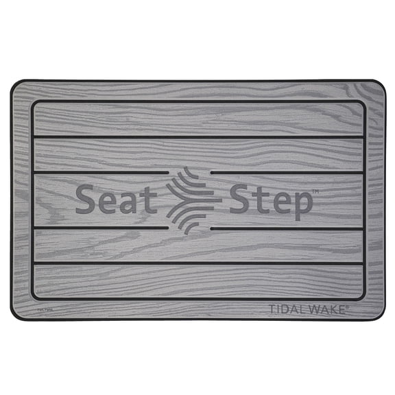 Tidal Wake Seat Step Marine Mat (Gray Navy) Protects Boat Cushions Prevent Tears Damage and Dirt from Stepping on Seats