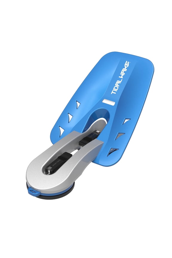 XLR8 Wakesurf Shaper, High-Performance Wake Generator & Compact Storage Tote - Silver/Blue