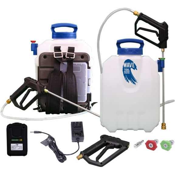 Tidal Wave 18-Volt Battery-Powered Backpack Sprayer - 2.5 US Gallons