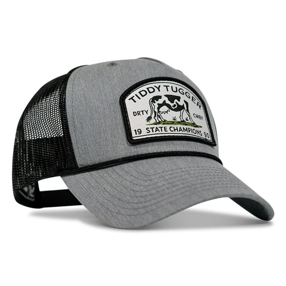 Combat Iron Tiddy Tugger State Champions Rope Snapback Hat, Gray/Black – Breathable Mesh Back, Adjustable Fit, Moisture-Wicking Sweatband