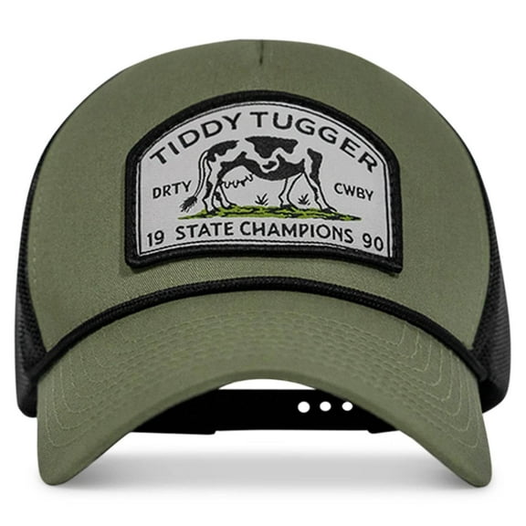 Combat Iron Tiddy Tugger State Champions Rope Snapback Hat, Military Green/Black – Breathable Mesh Back, Adjustable Fit, Moisture-Wicking Sweatband