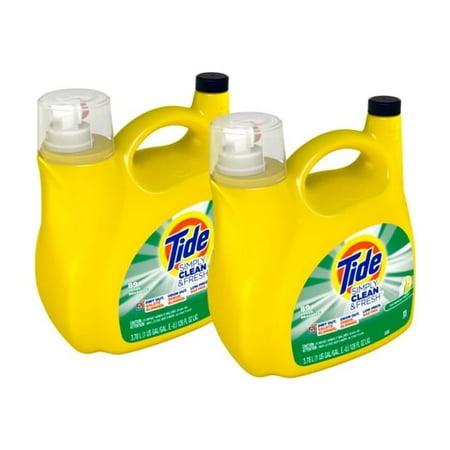 Tide 128 fl. oz. Simply Clean and Fresh Daybreak Fresh Scent Liquid Laundry Detergent (89-Loads, 2-Pack)