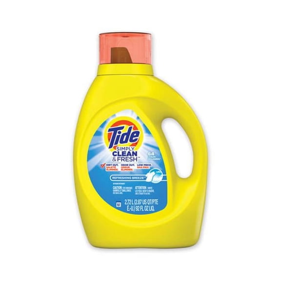 Tide 44206 100 oz Simply Clean & Fresh Laundry Detergent - Refreshing Breeze