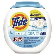 Tide, Free & Gentle, Laundry Detergent PODS, 76 ct