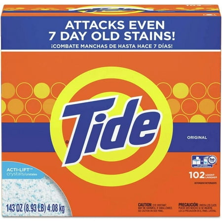Tide 85006 2-Piece/Carton 143 Oz. Box Laundry Detergent Powder - Original Scent