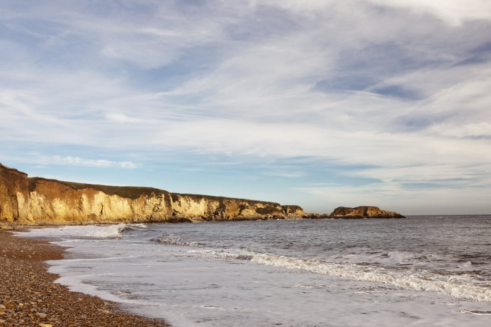 Tide Along The Coastline Marsden Bay Tyne And Wear England Canvas Art - John Short Design Pics (19 x 12)