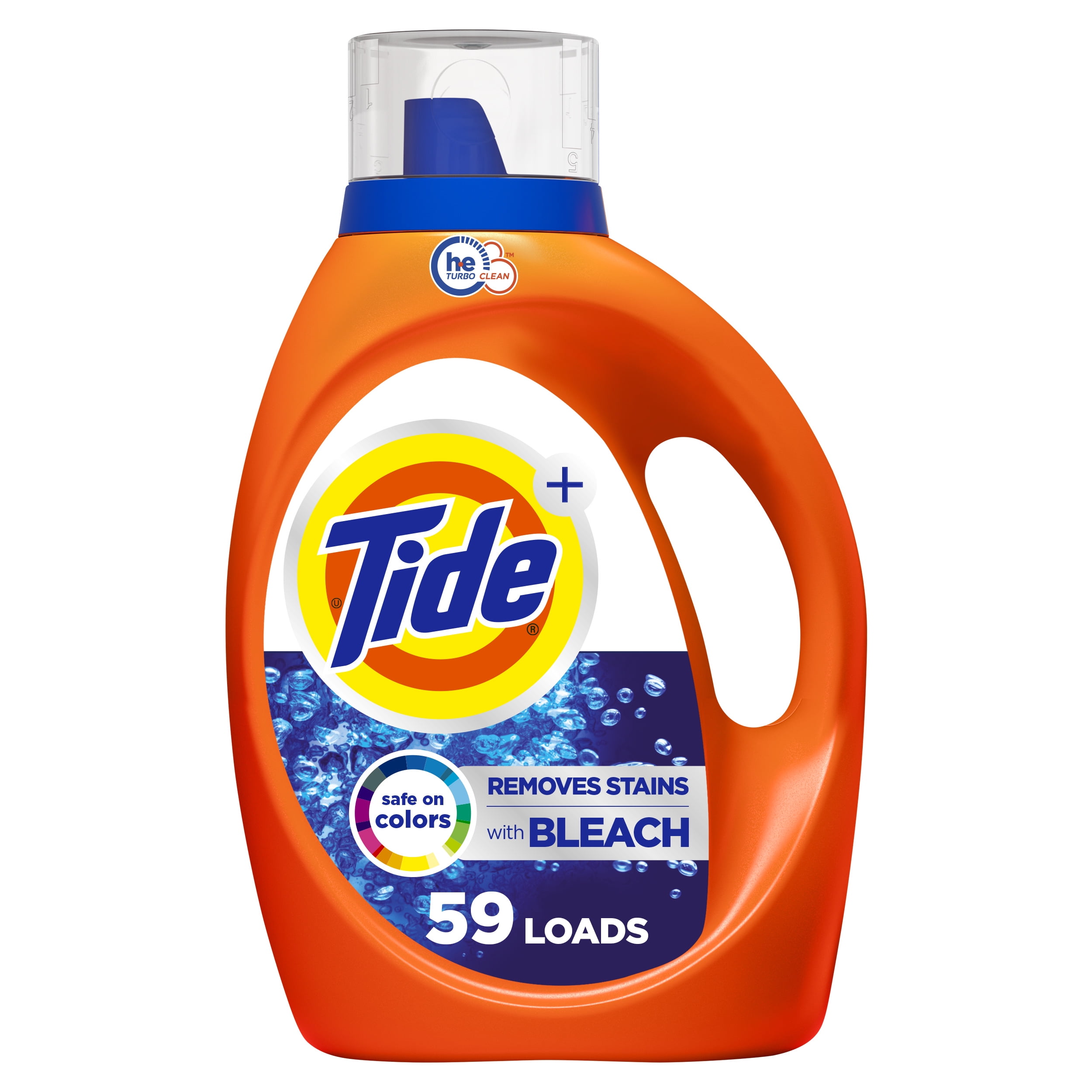 Tide Bleach Alternative Liquid Laundry Detergent, Original Scent, 84 fl oz, 59 Loads